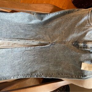 Denim Skirt Maxi in Light Blue Size 12